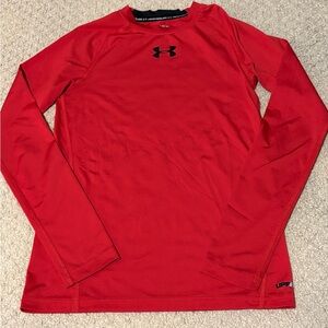 Boys Under Armour Fitted Dri-Fit Long Sleeve Shirt
